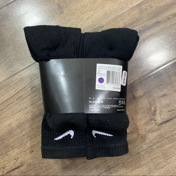 Nike Everyday Cotton Cushioned 6 Large Crew Socks - Picture 4 of 4